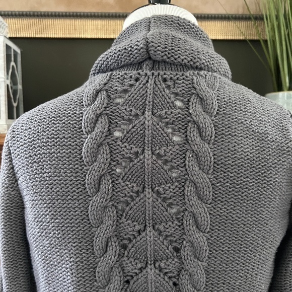 Max Studio Kid’s Chunky Knit Cardigan Sweater Sz. L Girls - Picture 9 of 13